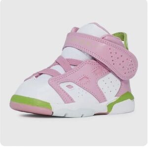 Nike Air Jordan 6-17-23 Toddler Sneakers Pink and Green
